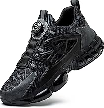 Safety Shoes Men Women Lightweight Breathable Work Non-Slip Work Sneakers with Steel Toe Cap 3-12 UK