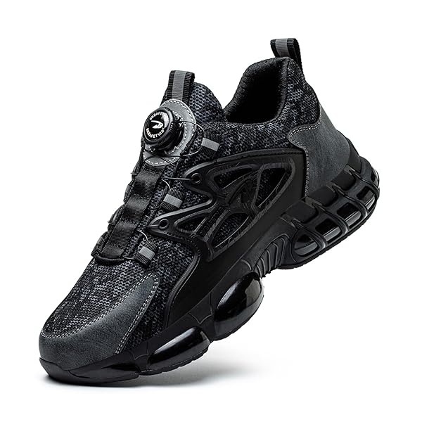 Safety Shoes for Men Women Lightweight Sneakers Work Shoes Comfortable Non-Slip with Steel Toe 36-46 EU