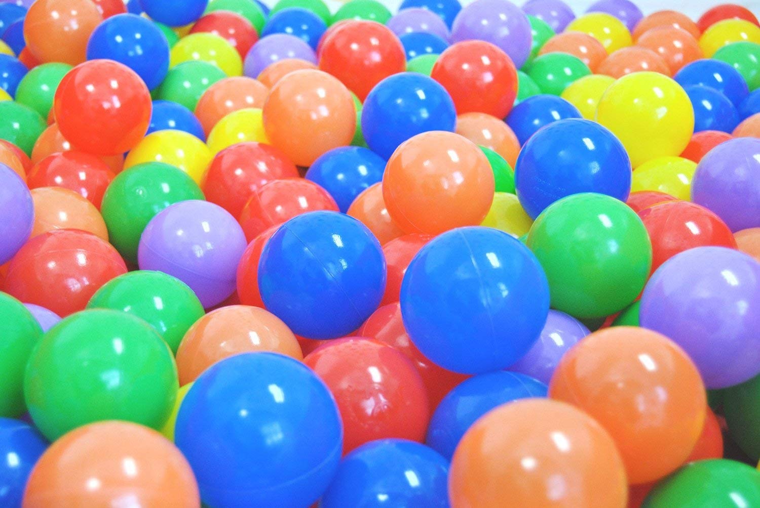 Magicwand® Large Size ABS Plastic Multi-Colored Balls for Ball Pool,Swimming Pool for Kids (100 Balls)