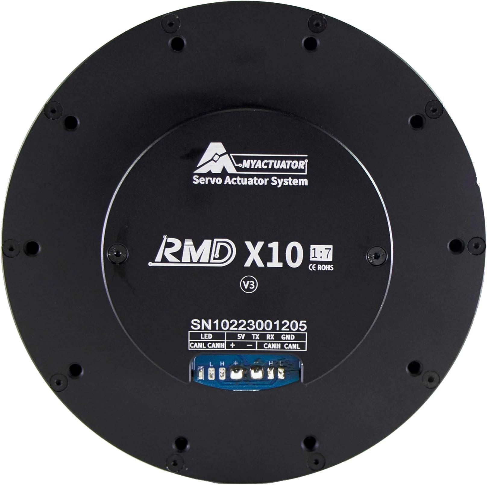MyActuator Servo Actuator System RMD-X10-P7-40-C-N Brushless DC Servo Motor Dual Encoder with MCX500 Driver High Torque for Robot Arm Pancake Actuator BLDC Servo Motor