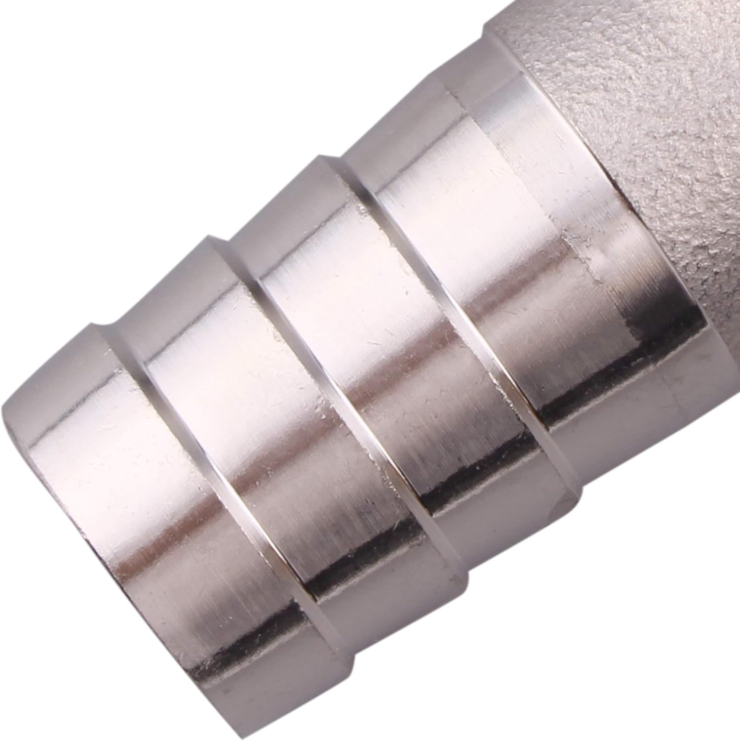 DERNORD 1" Hose Barb x 1" Male NPT Stainless Steel 90 Degree Elbow- Home Brew Pipe Fitting