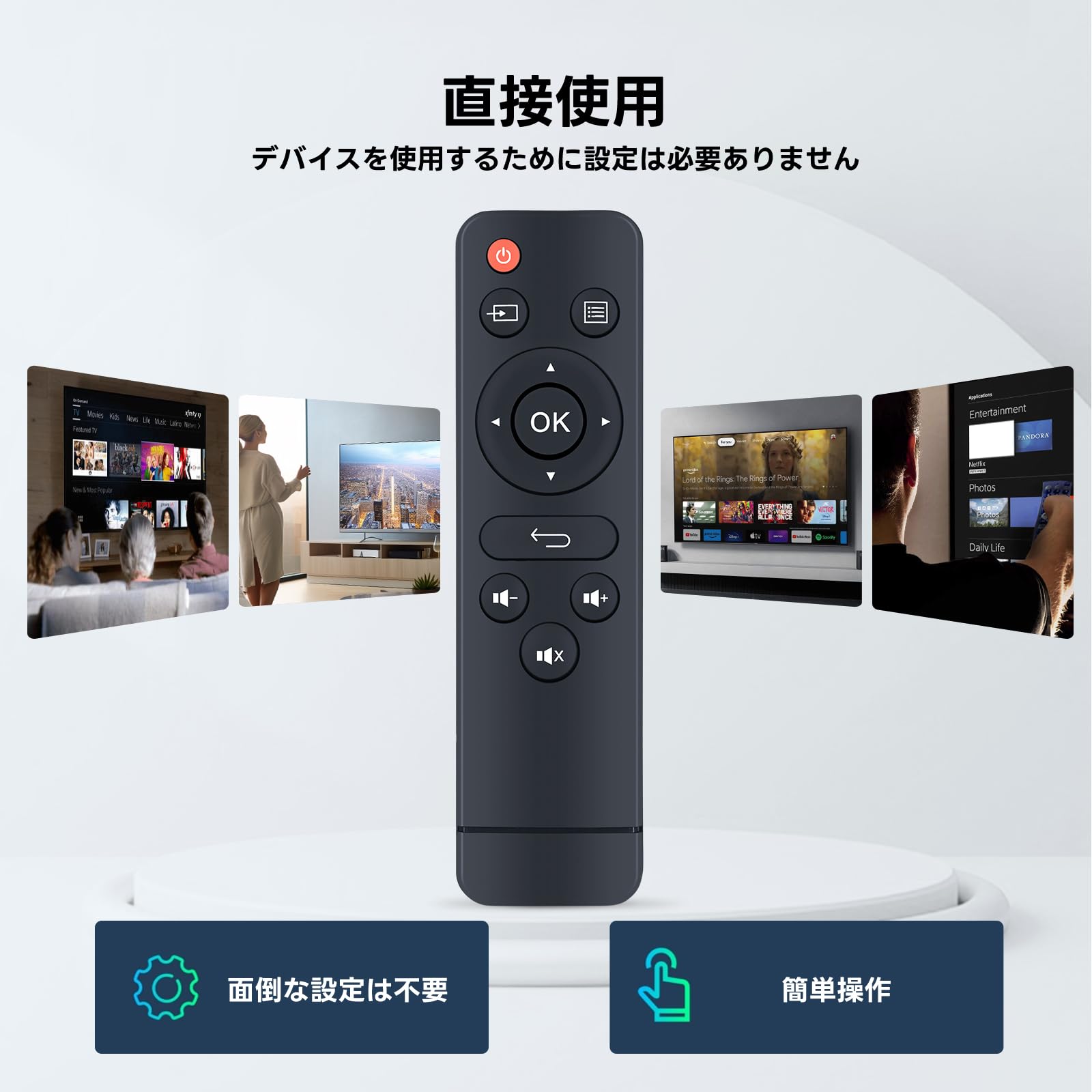 Amazon | プロジェクターリモコン for HOMPOW 小型プロジェクター