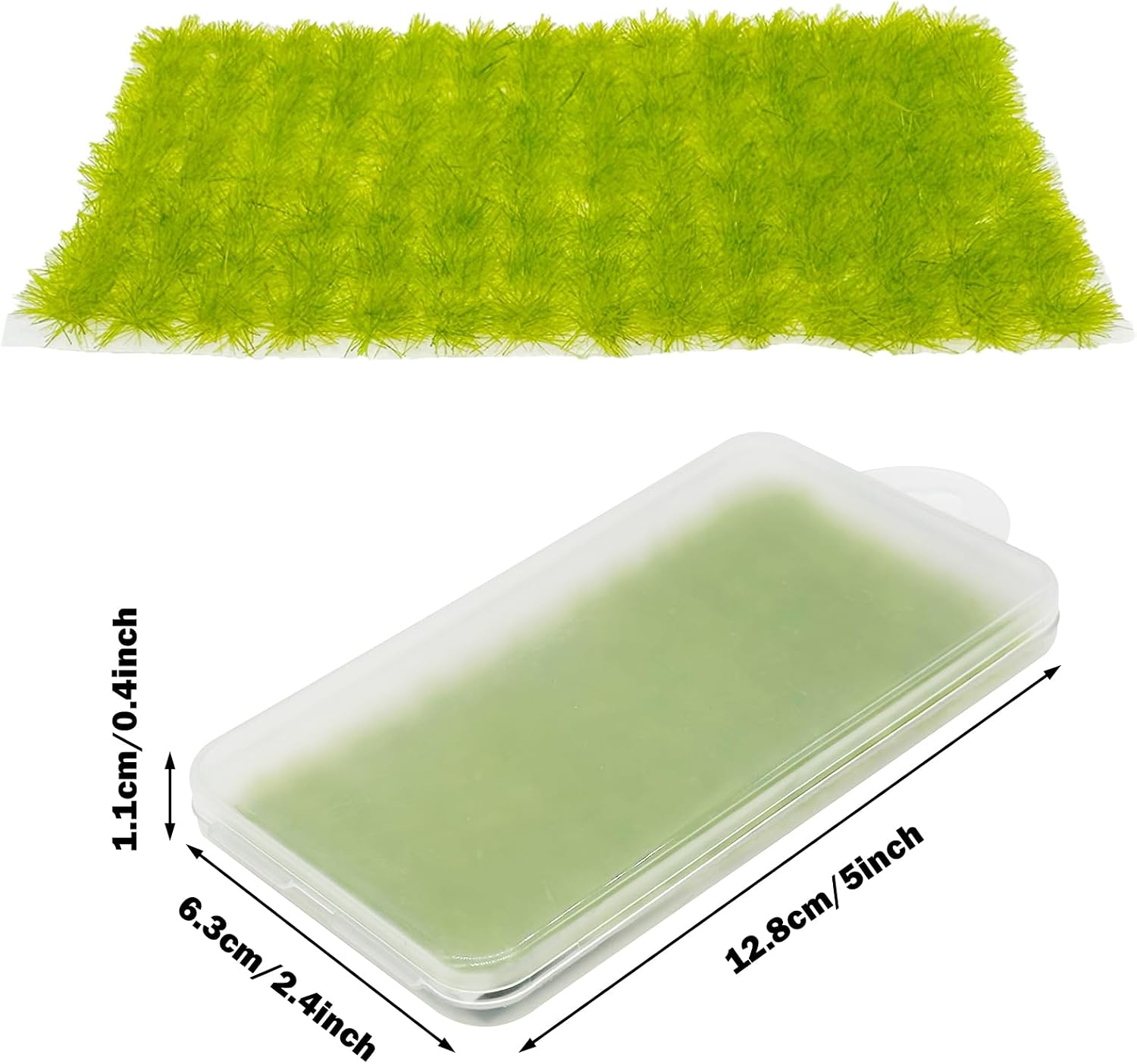 Cayway 312 PCS Static Grass Tuft 3 Color Model Railway Artificial Miniature Terrain Kit for DIY Model Railway Fairy Garden Diorama Scenery