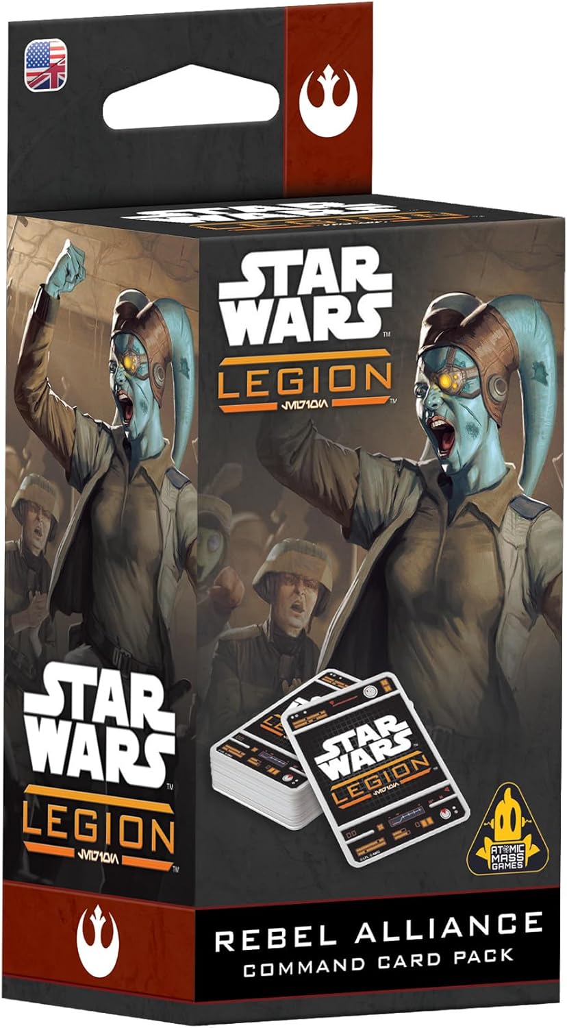 Star Wars: Legion Rebel Alliance Command Card Pack - Tabletop Miniatures Game, Strategy Game for Kids and Adults, Ages 14+, 2 Players, 3 Hour Playtime, Made by Atomic Mass Games