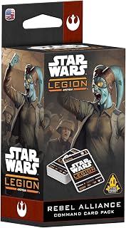 Star Wars: Legion Rebel Alliance Command Card Pack - Tabletop Miniatures Game, Strategy Game for Kids and Adults, Ages 14+, 2 Players, 3 Hour Playtime, Made by Atomic Mass Games