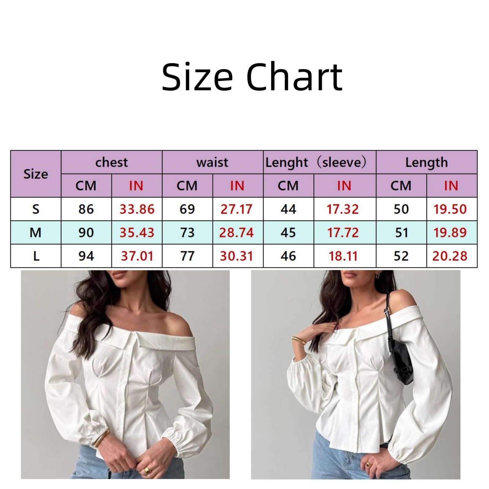 Damskie Seksowne Topy Z Odkrytymi Ramionami SkłAdają Się Slim Fit Jednolity Kolor DłUgi RęKaw Eleganckie Bluzki WyjśCiowe