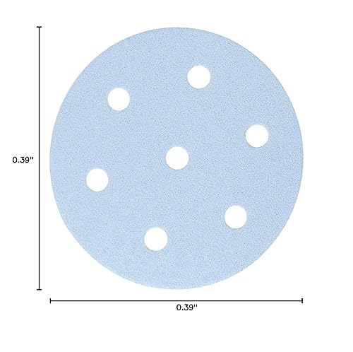 Miniatura 9 de Festool 497371 Granat P240 Grit RO 90 Discos de lijado abrasivos de 3-12 pulgadas (3.543 in) de diámetro, paquete de 100 unidades