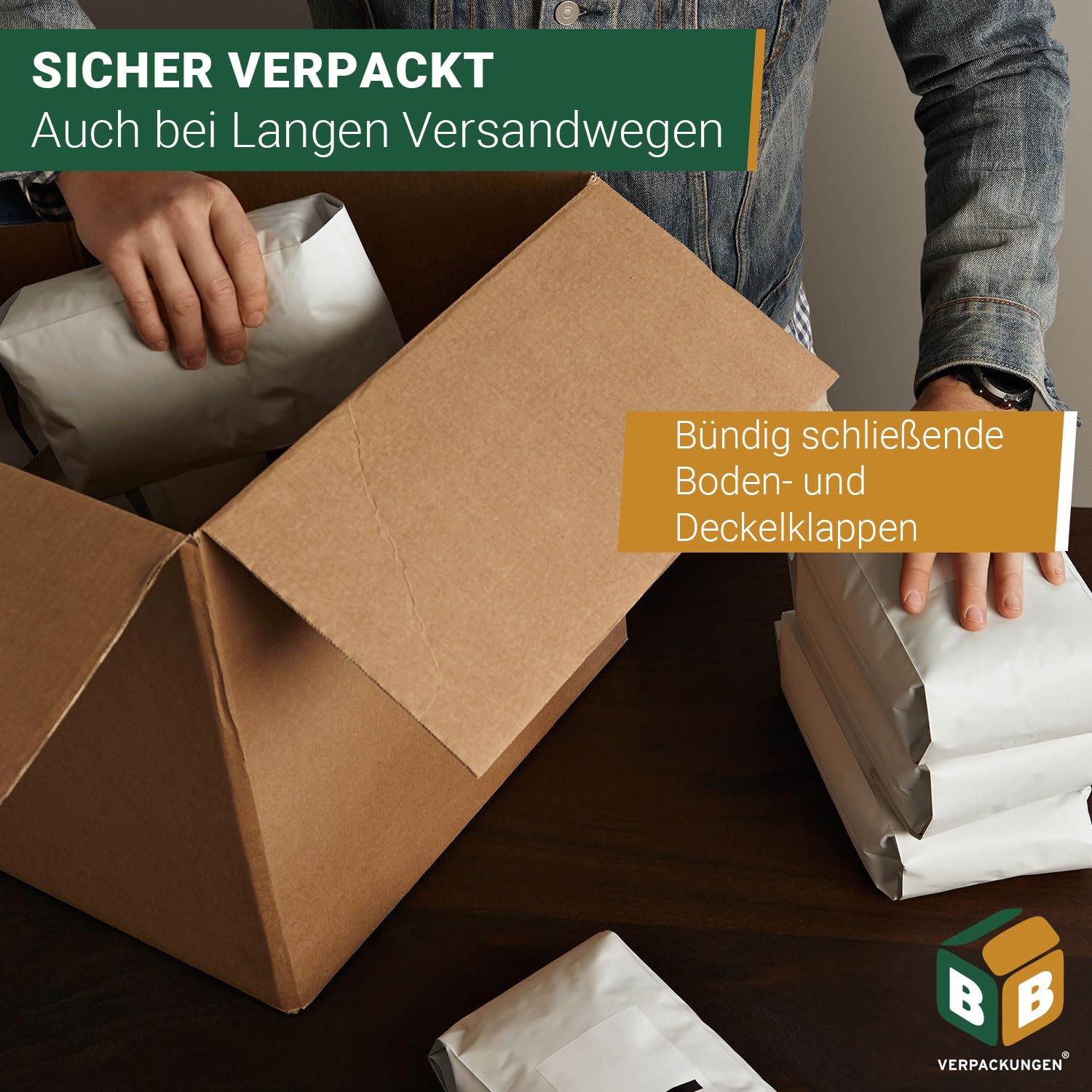 BB-Verpackungen 500x Faltkartons 250x175x100mm 1-wellig braun (500 Stück)| Kleiner Versandkarton, ideal als Warensendung, DHL Päckchen M, GLS/DPD S-Paket