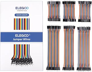 ELEGOO 240피스 10cm+20cm 브레드보드 점퍼 와이어, 3타입 듀퐁 와이어 키트