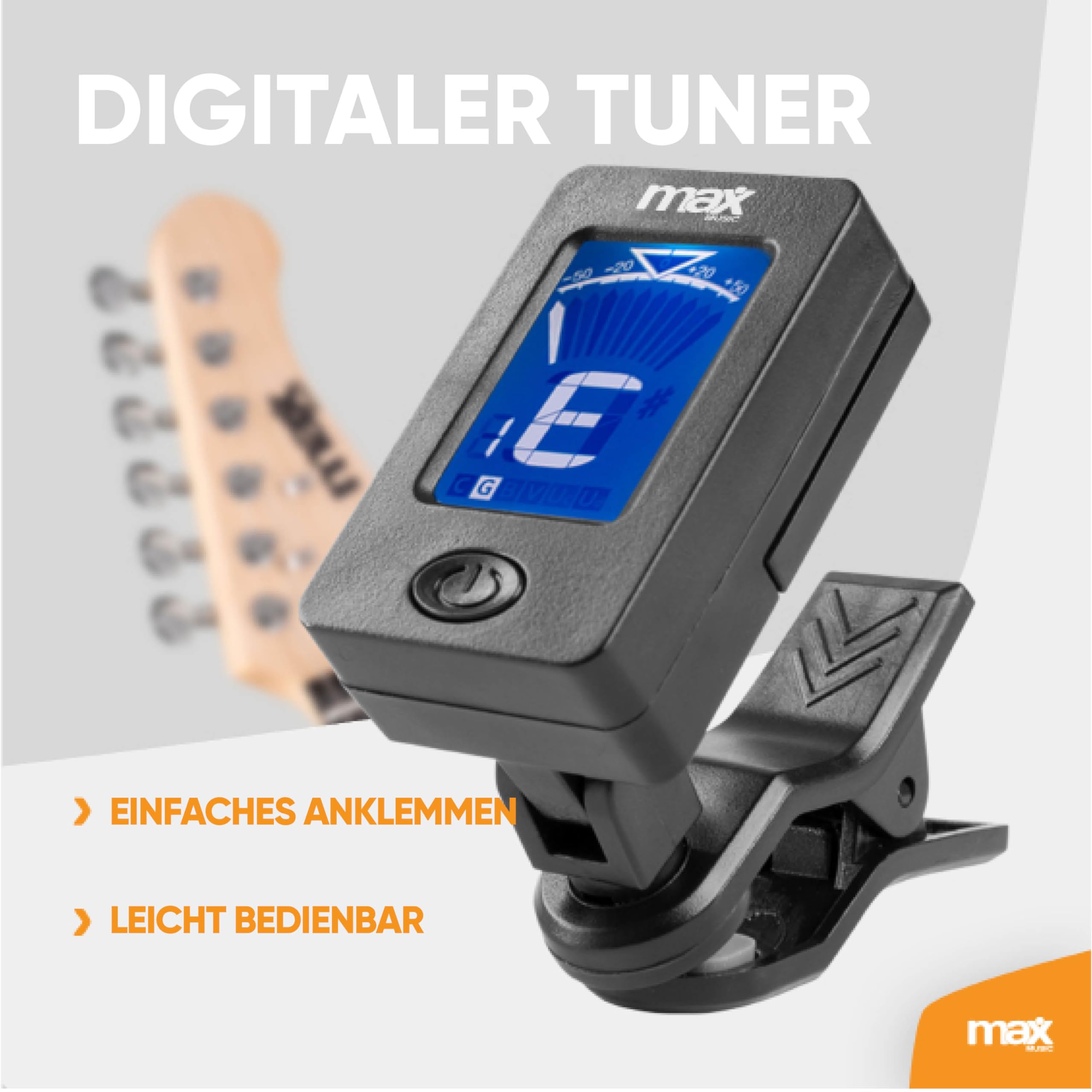 Max GigKit E Gitarre Set, E Guitar, Elektrogitarre mit Verstärker 40 Watt, Gitarrentasche, Plektrum, Gurt, Stimmgerät, Instrumentenkabel, Ersatzsaiten, 4/4, in Schwarz