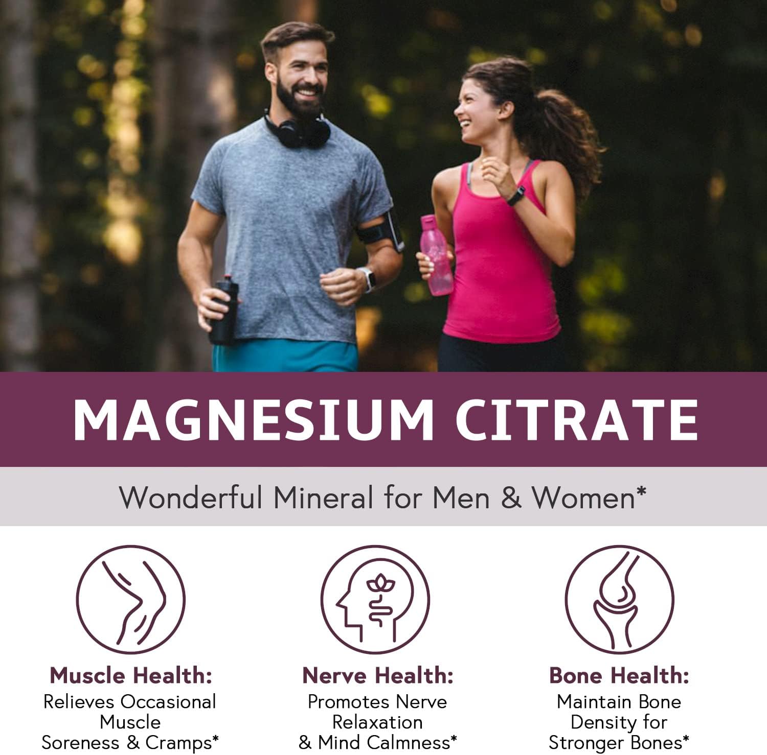 Elixeed Magnesium Citrate, Supports Energy Production, Stress Relief, Muscle & Bone Support, Fully Chelated, Non-GMO, No Gluten & Soy, Made in USA, 300 mg, 90 Vegan Capsules, 45-Day Supply : Health & Household