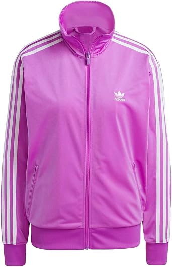 adidas WOMENS ADICOLOR CLASSICS LOOSE FIREBIRD TRACK JACKET, Purple Burst, MEDIUM