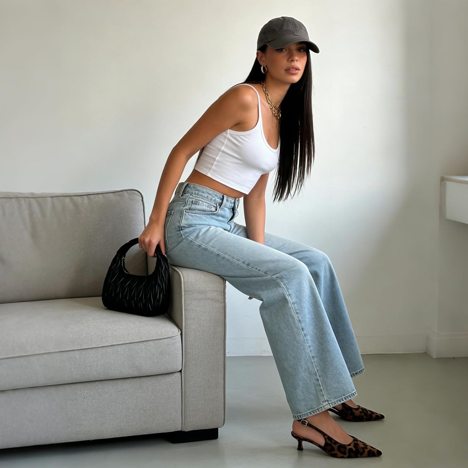 KysBloes Pointed Toe Slingback Kitten Heels for Women Low Heel Pointed Toe Pumps Formal Dress Shoes Sling Back Heels - Image 9