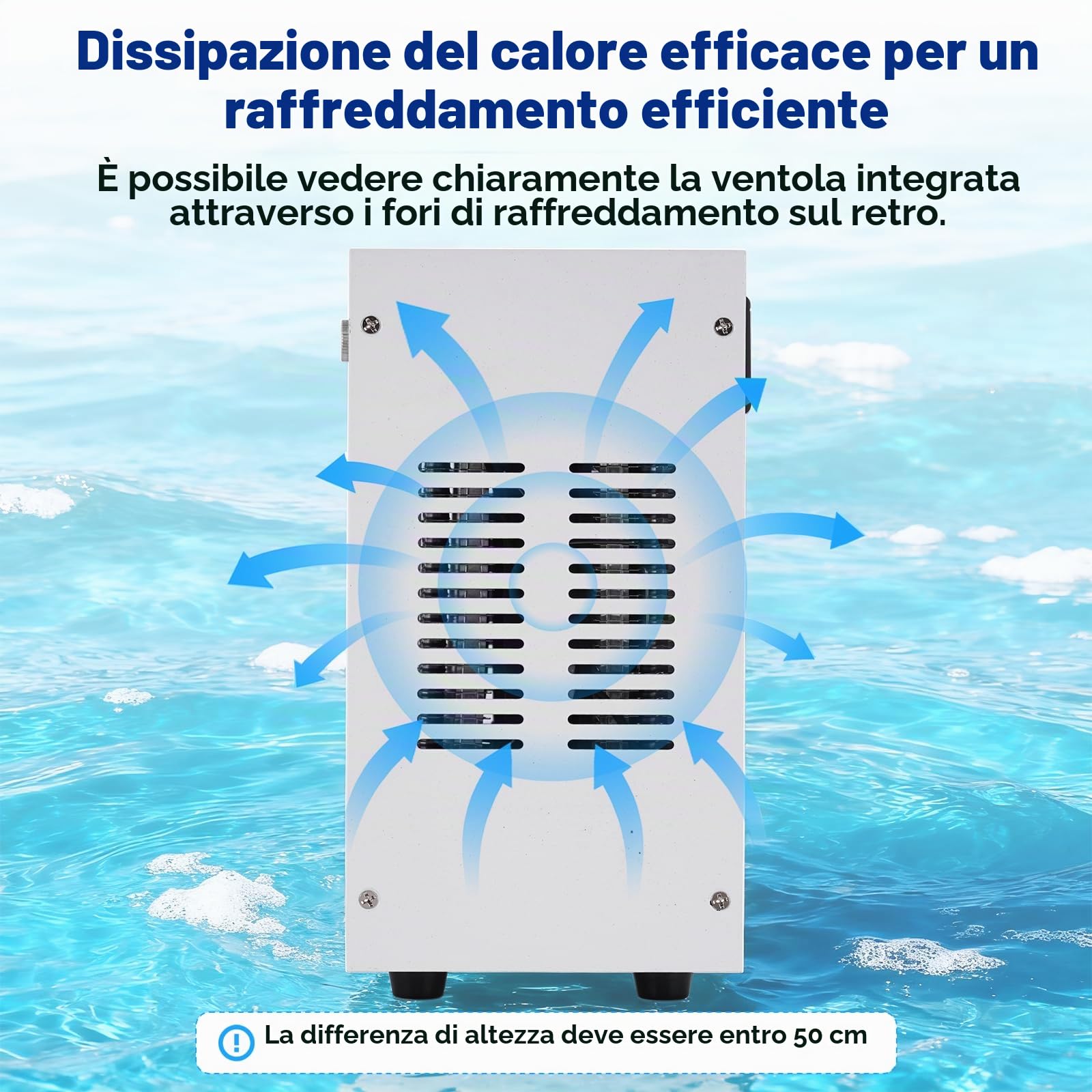 BAOSHISHAN 30L Mini acquario refrigeratore 120W Piccolo acquario refrigeratore per serbatoio di pesce
