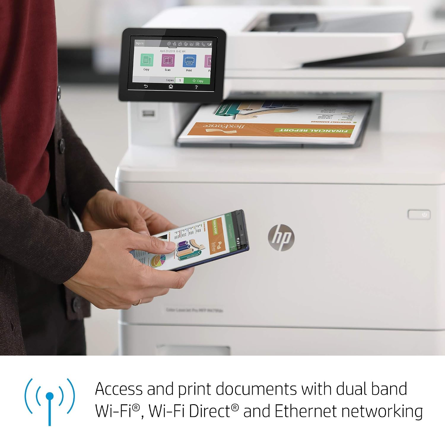 HP Color Laserjet Pro Multifunción M479fdw Impresora láser inalámbrica  (W1A80A) (renovada) : Amazon.es: Informática