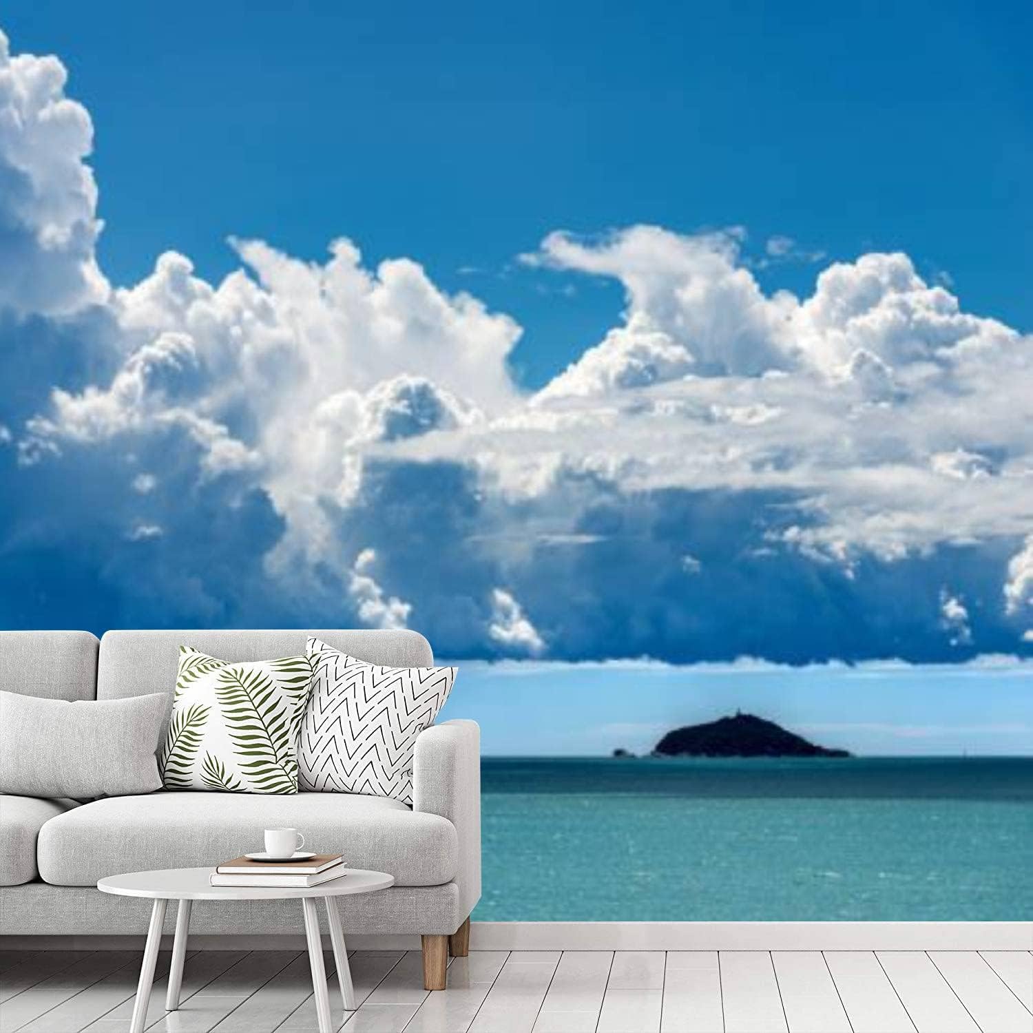 Peel and Stick Wallpaper Tino Tinetto Island Gulf La Spezia Liguria Italy Self Adhesive Removable and Contact Paper for Room Home Bedroom Living Room Decoration Mural Wall Paper