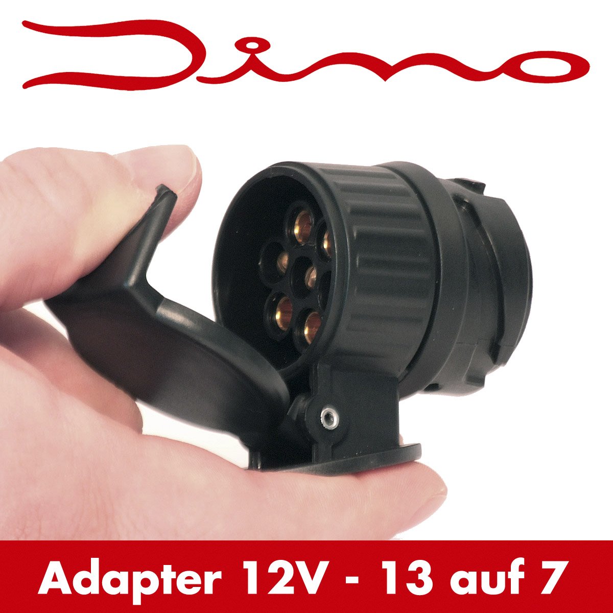 Adattatore per rimorchio Wiltec da 13 a 7 poli 12V