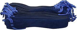 Guhowre 50 astucci in velluto blu per matite, astuccio singolo