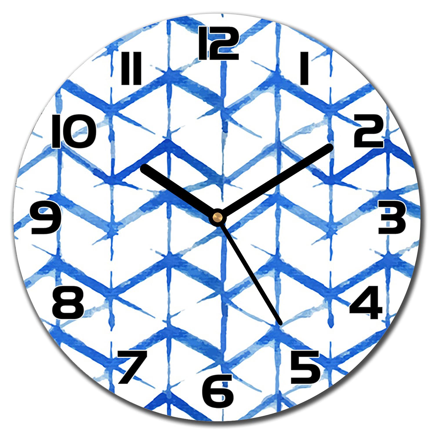 Horloge murale en verre de sécurité Coloray 30 cm bleu