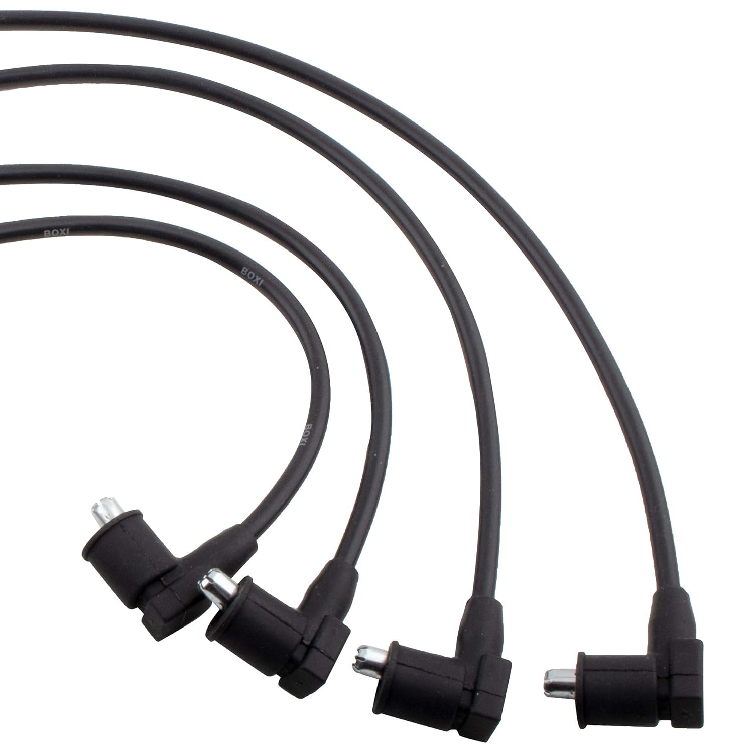 BOXI Set of 4 Ignition Spark Plug Cable Wire Set for Hyundai Elantra 1996-2012/Tiburon 1997-08/ Tucson 05-08 / for Kia Soul 10-11/Spectra 04-09/Spetra5 05-09/Sportage 05-09 | OE# 27501-23B00 671-4239