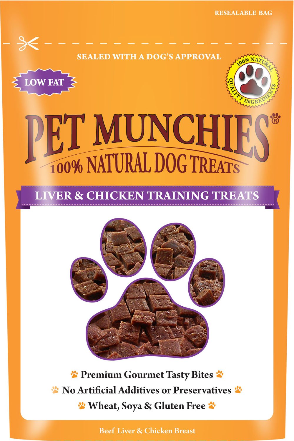 Pet Munchies Liver & Chicken Dog Training Treats 50g (Pack of 8)