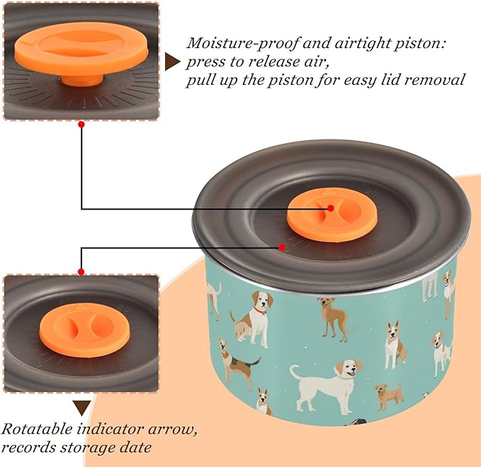 Alaza Dispensador de Alimentos para Mascotas 17 oz Acero Inoxidable miniatura 5