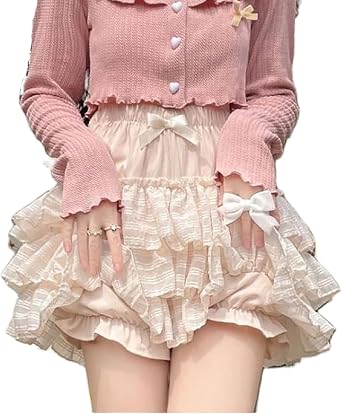 Betrodi Womens Lolita Skirt Tiered Ruffle Sweet Cake Skirt Y2k Japanese Kawaii Layered Mini Skirt Aesthetic Streetwear
