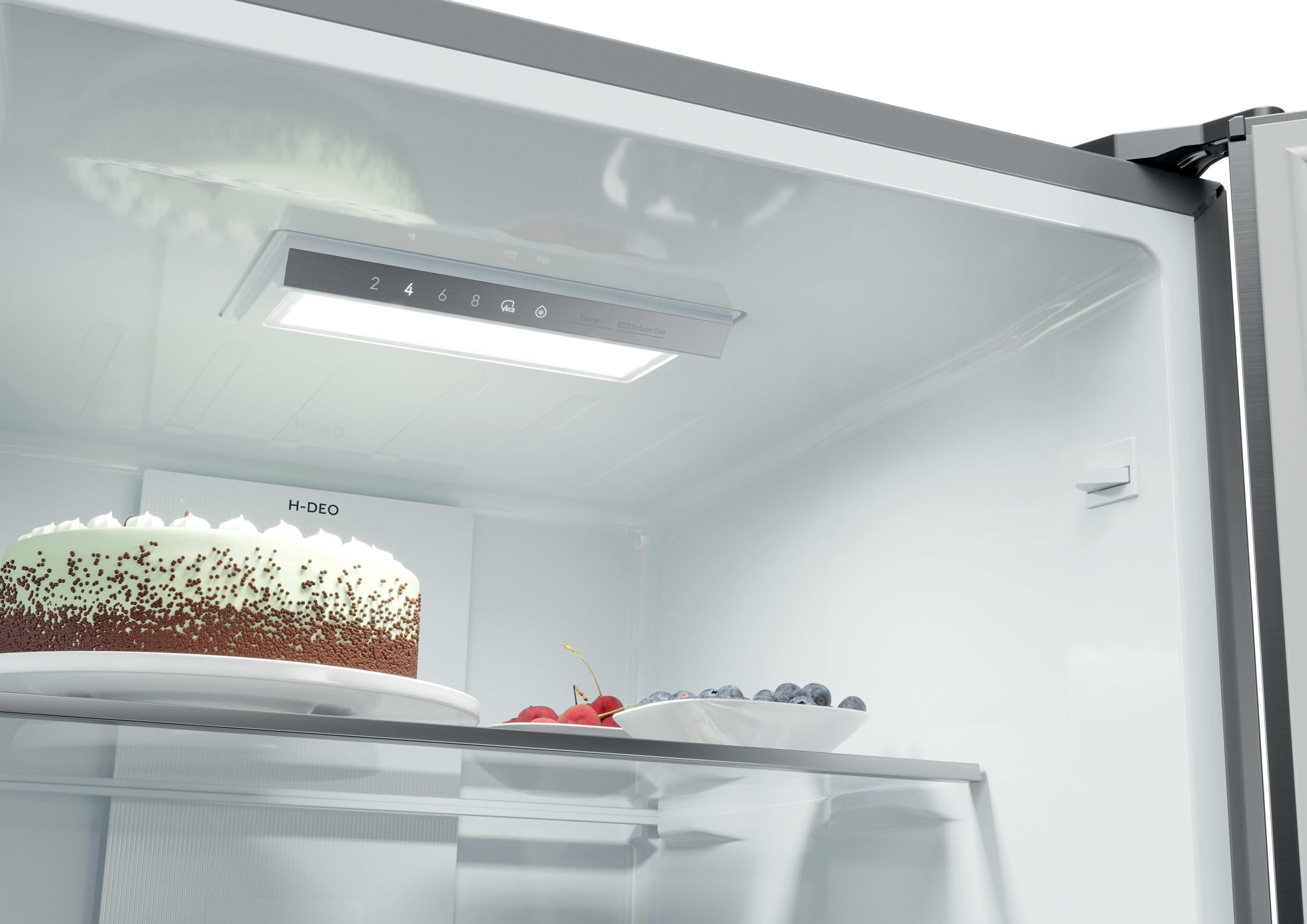 Haier 3D 55 Series 3 HTR3518ENMX - Frigorifero Combi, Cassetti Direct Access, AirFlow Circolare, 303 l, My ZonePro, FunzioneECO, Total No Frost, Larghezza 54,5 cm, Motore Inverter, Luce LED, Display