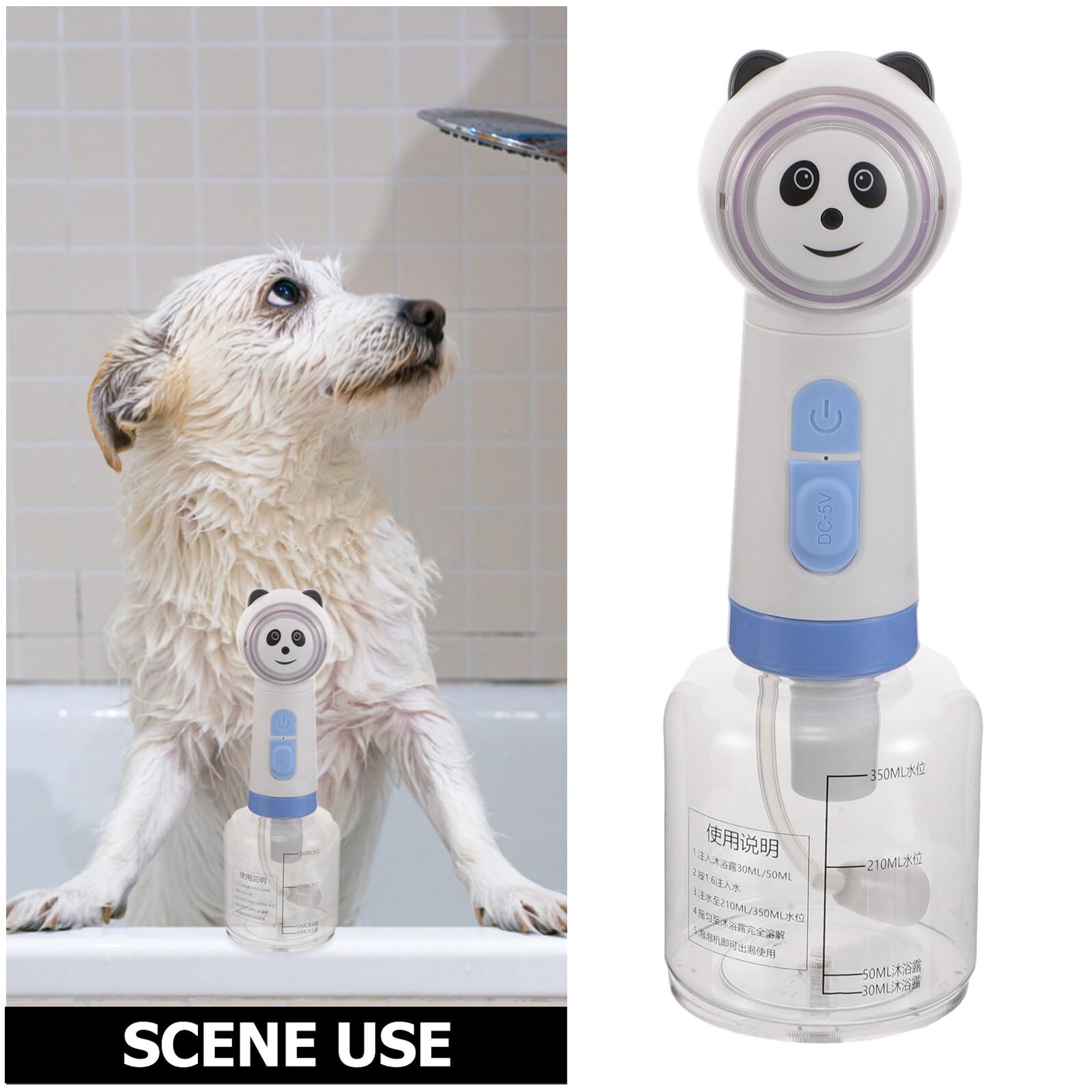 Katzen-Shampoo-Spender Badezimmer-Shampoospender für Haustiere Seifenblasenspender für Haustiershampoo elektrischer Seifenspender für das Badezimmer Hundewaschshampoospender