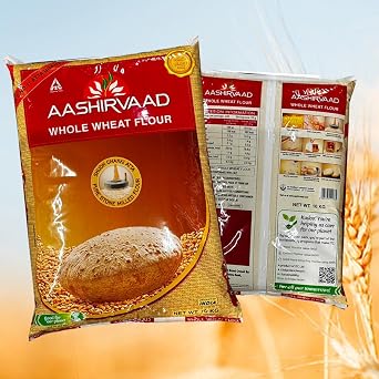 Aashirvaad's Atta 10KG Flour To Make Soft, Fluffy And Delicious Chapatti, Roti Product Of India Pack Of 1