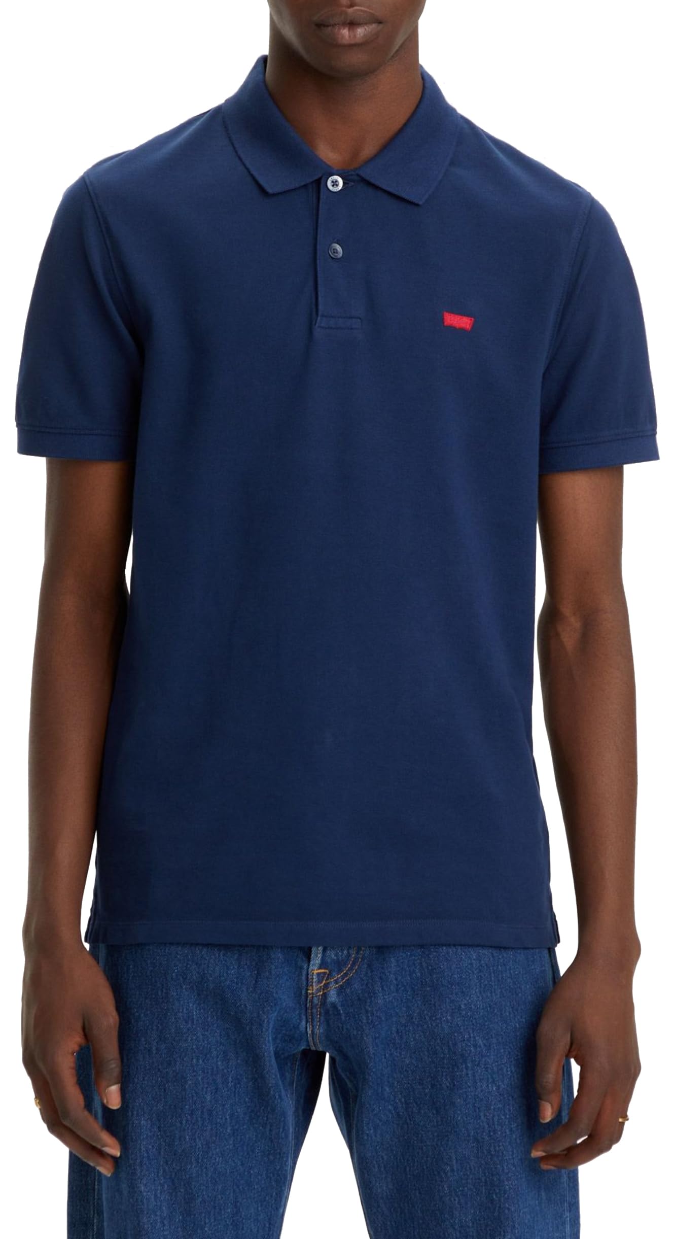 Levi's Men's Slim Housemark Polo Shirt, Naval Academy, S