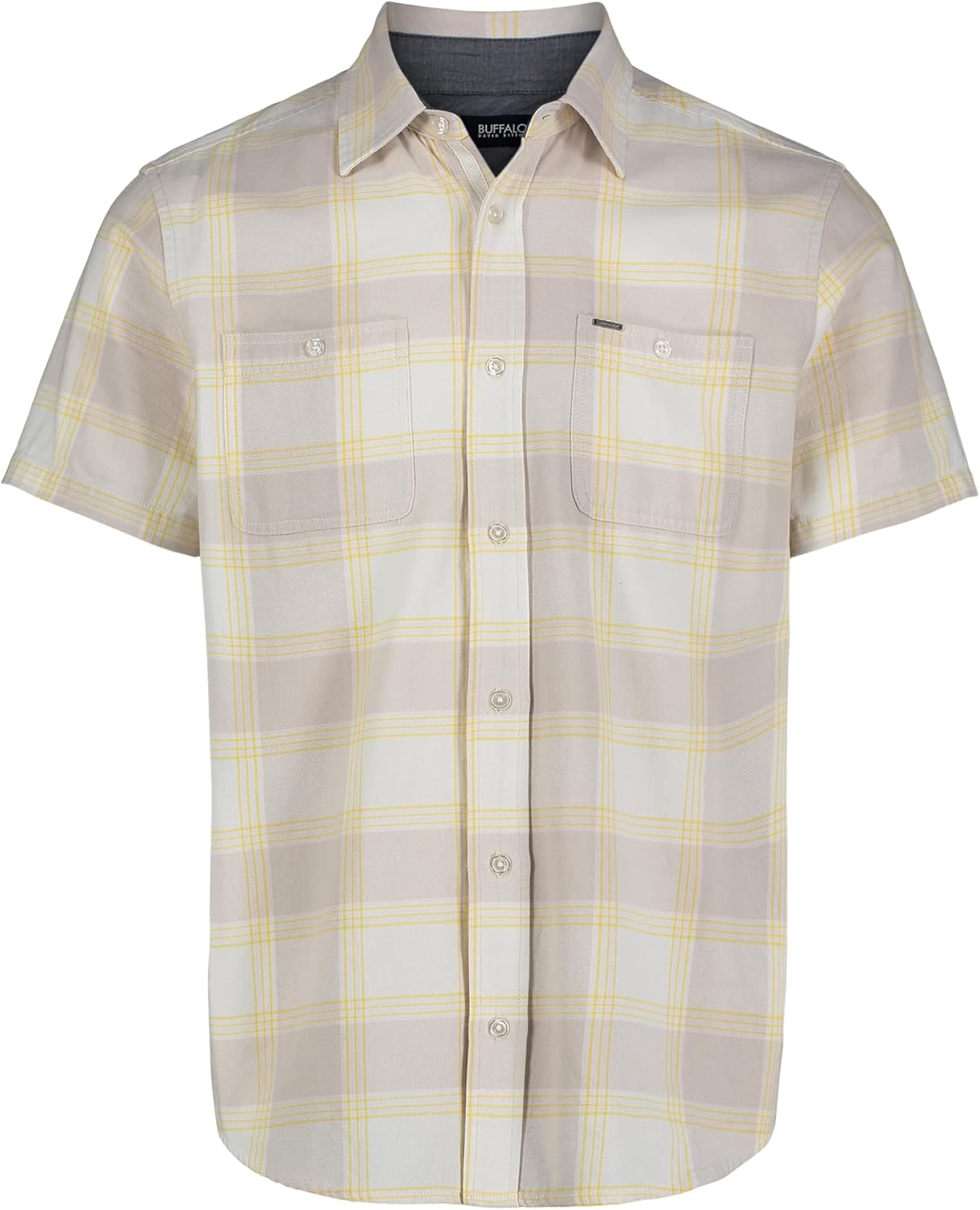 Buffalo David Bitton Men's Short Sleeve Solid Button Down