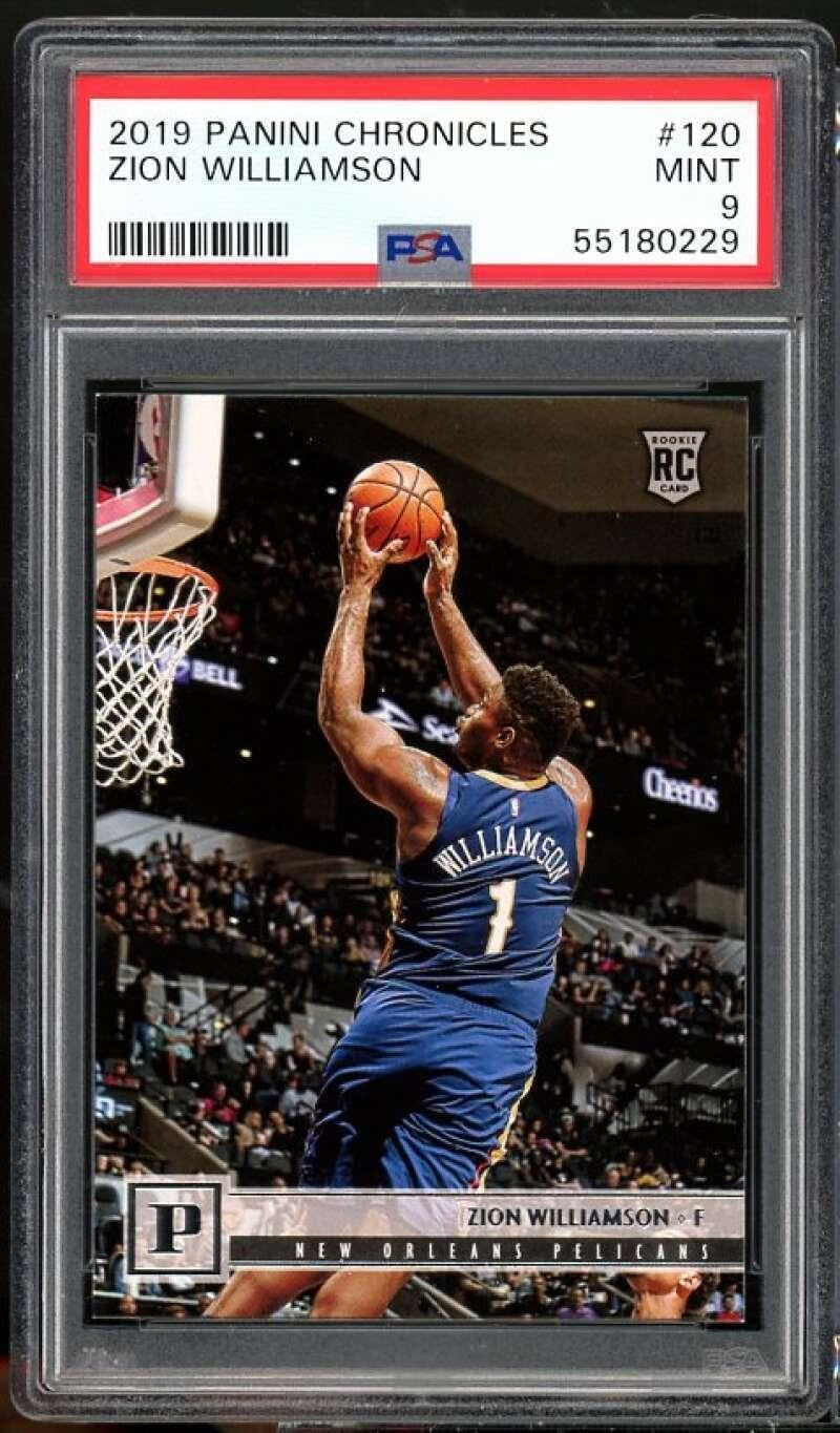 Zion Williamson Rookie Card 2019-20 Panini Chronicles #120 PSA 9 - Basketball Slabbed Rookie Cards