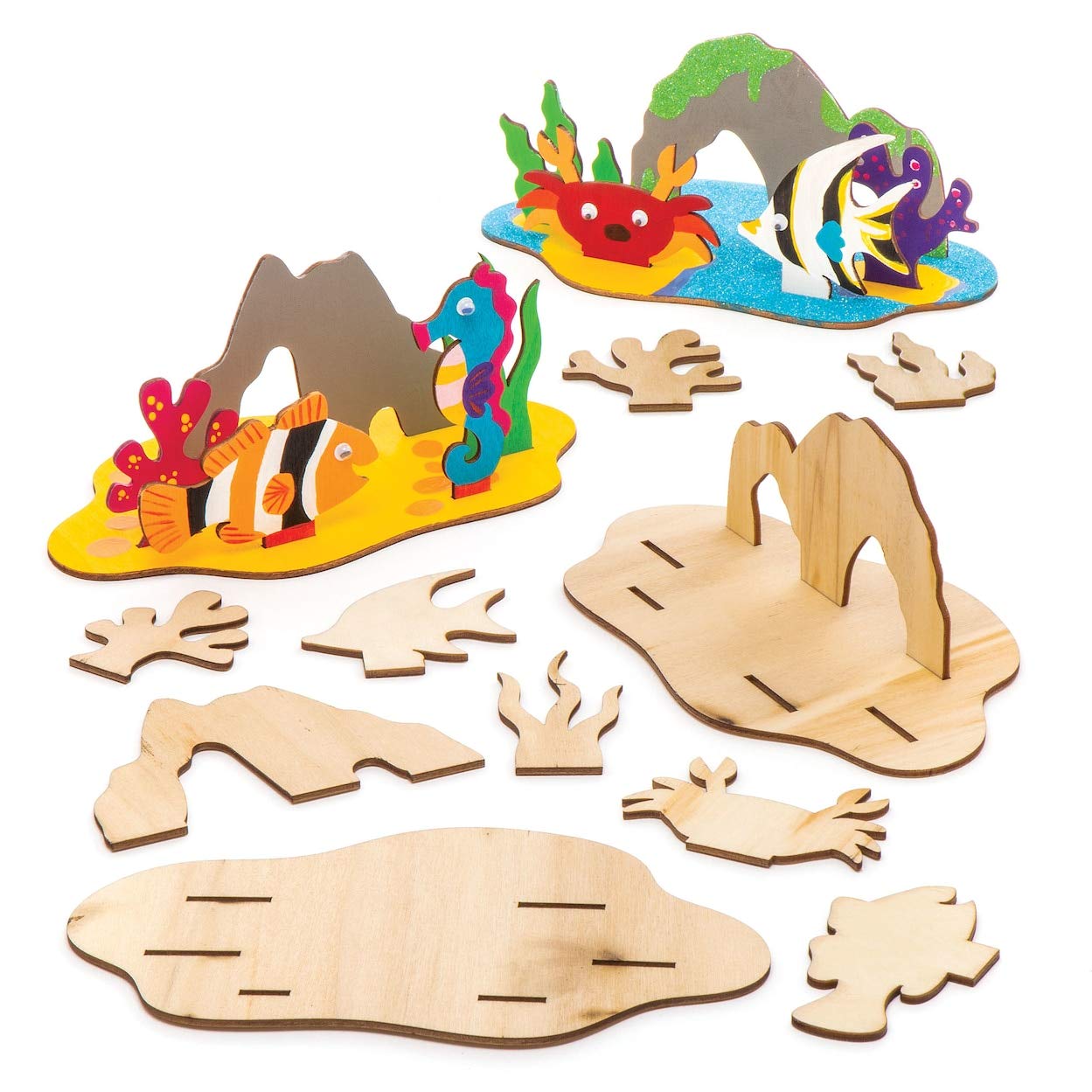 Baker Ross Scacciapensieri in legno a tema giardino (confezione da 4) - Scacciapensieri per bambini, da decorare ed esporre | Leroy Merlin