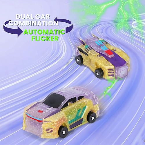 Miniatura 2 de Juguete de coche de dinosaurio de transformación 2 en 1  Automóvil robot de colisión magnética para niños  Divertido juguete de transformación de