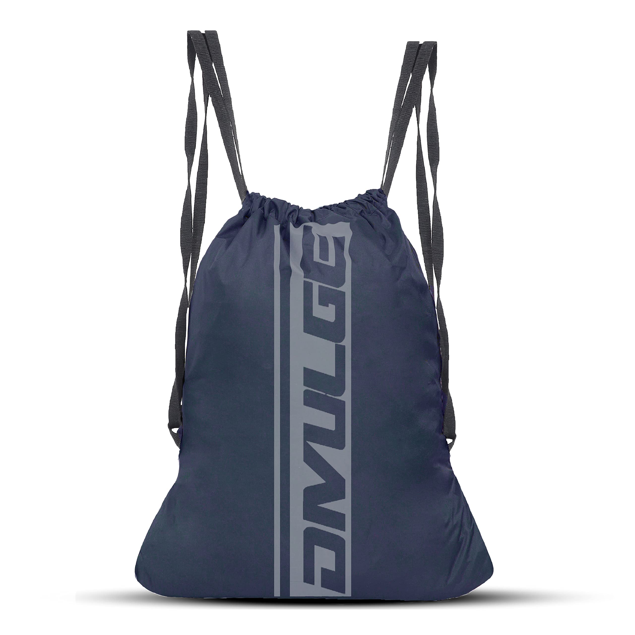 Race Polyester Drawstring Rucksack Backpack (Navy Blur)-image-40