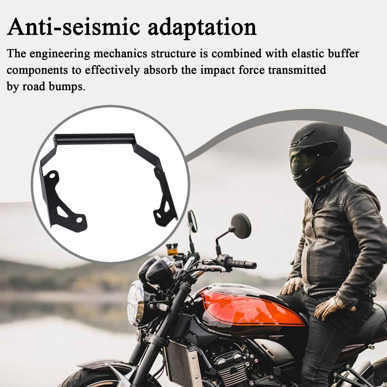 Supporto Per Cellulare Da Moto Supporto GPS in Alluminio per Moto | Antiscivolo Per Smartphone Sicurezza