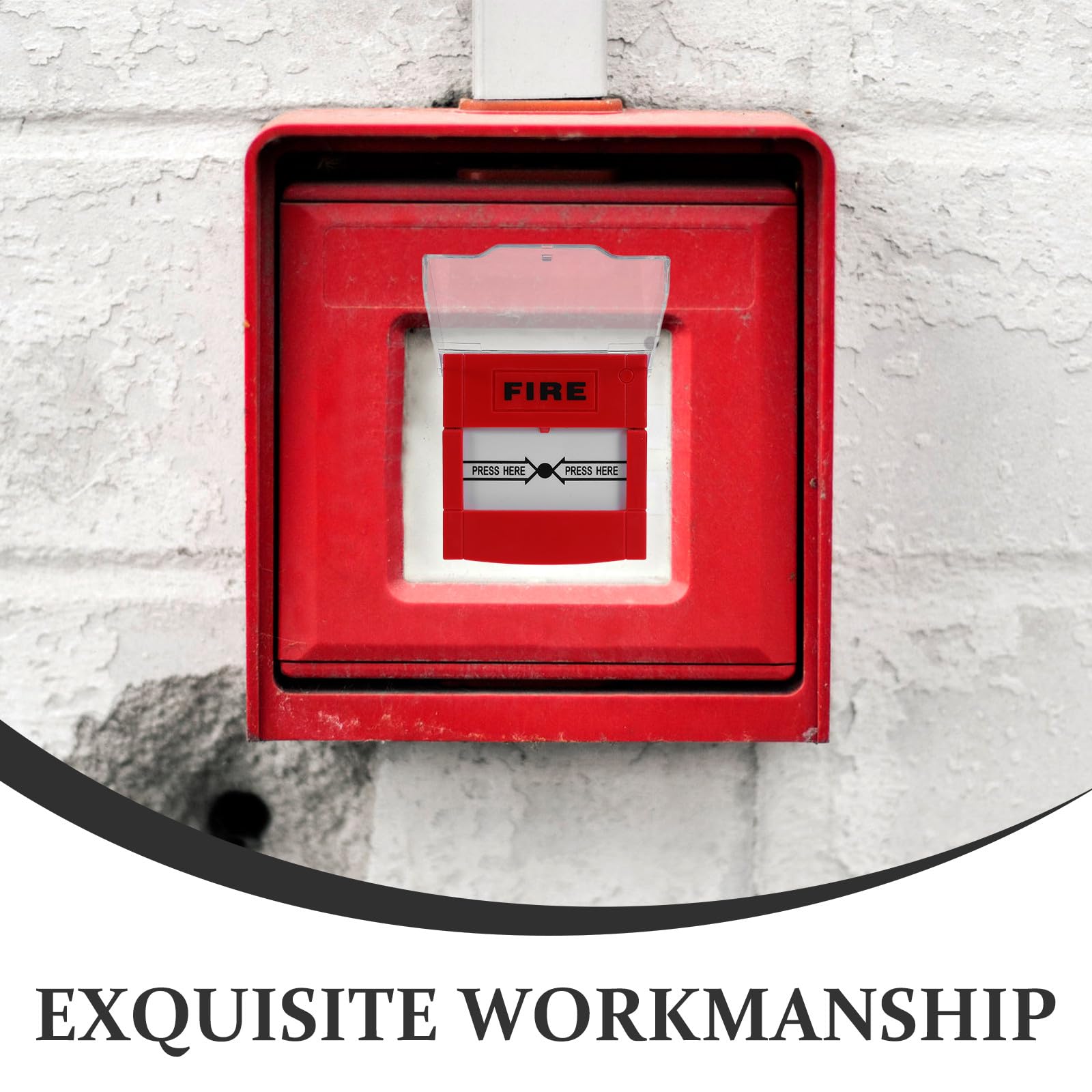 Toddmomy Botón de Alarma de Emergencia contra Incendios Manual reiniciable, Interruptor de Llamada de Ayuda, Sistema de Alarma contra Incendios rápido para Personas Mayores, Dispositivo de Seguridad