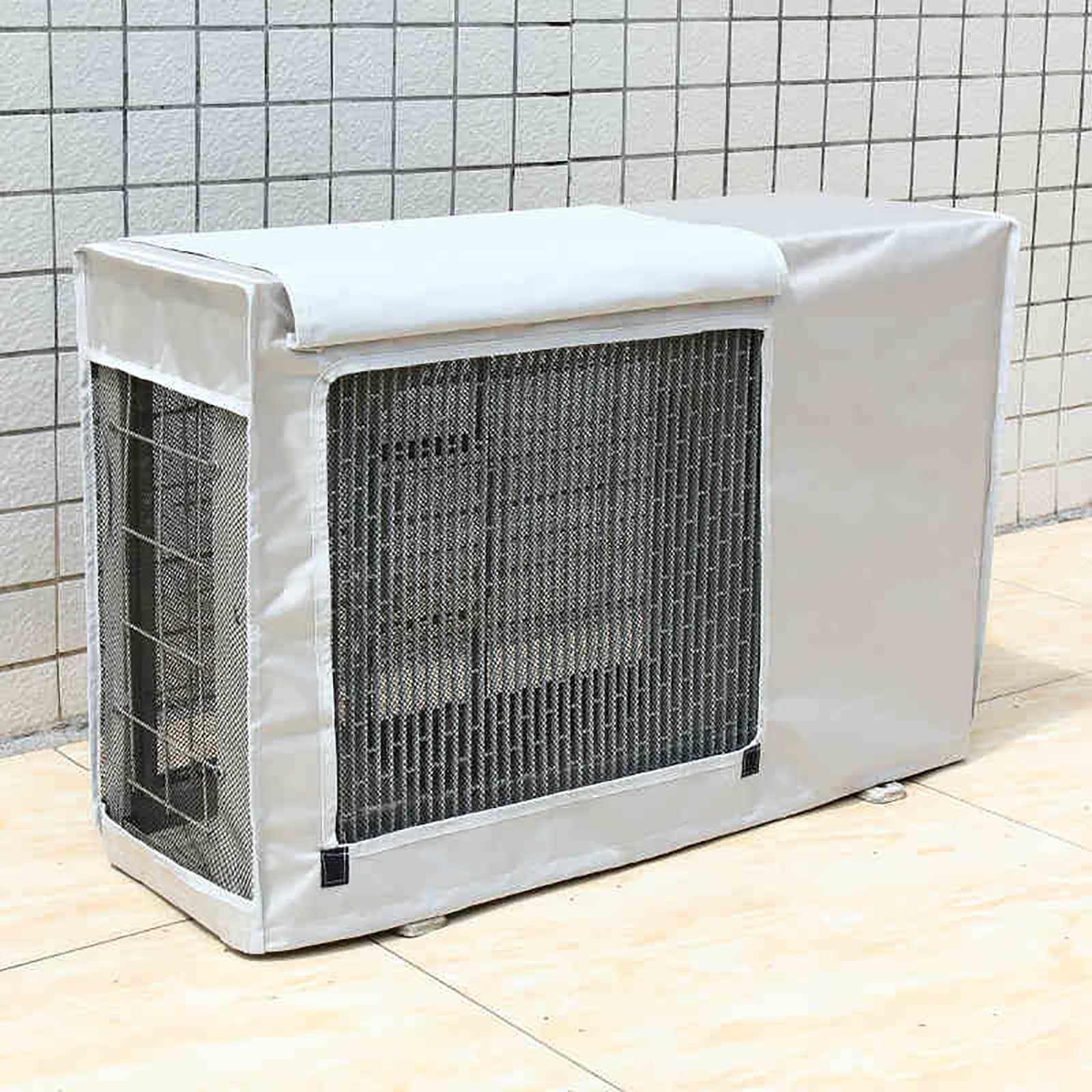 Copri Condizionatore da Esterno, Copertura Condizionatore Esterno e Coperture per Copri Motore Condizionatore Esterno(White,86x56x33 cm/34x22x13 in)