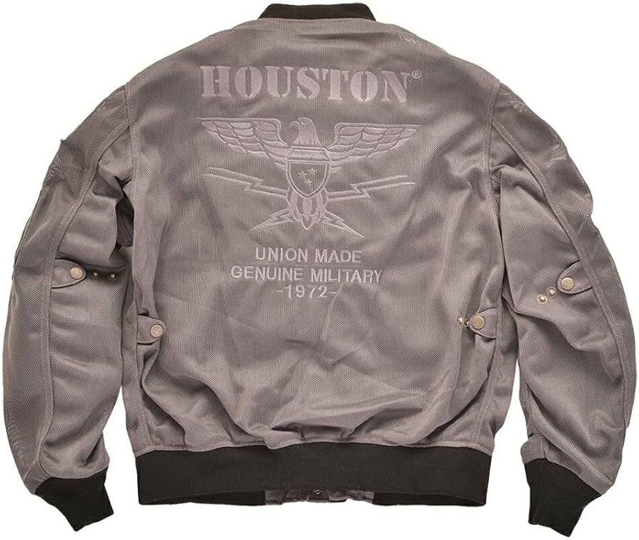 Amazon.co.jp: ヒューストン MA-1ブラックナイツメッシュM/Cジャケット