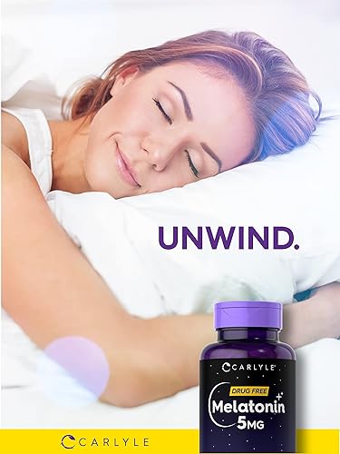 Miniatura 6 de Carlyle Melatonina 5 mg | 300 tabletas | Suplemento sin medicamentos | Vegetariano, sin OMG, sin gluten