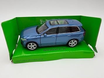 DROMADER Volvo 2015 XC90 Model Car 1:39, Blue - Detailed Collector's Model I Welly I Miniature Vehicle