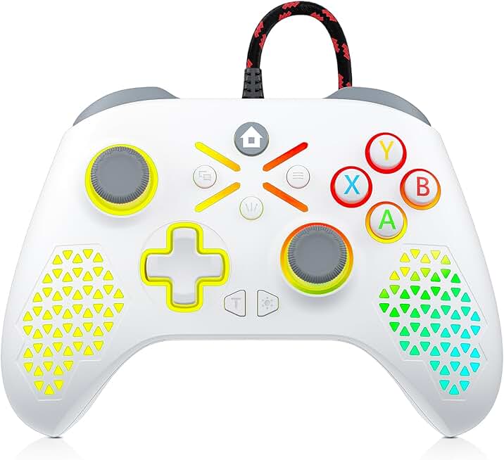 Lapezei RGB Wired Controller for Xbox Series S/X, with Xbox 