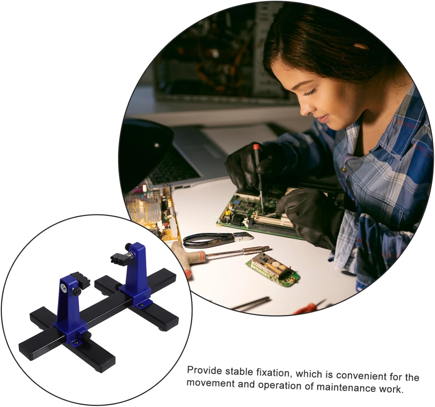 Pcb Holder Clamp Adjustable Circuit Board Support Essential for Soldering Projects