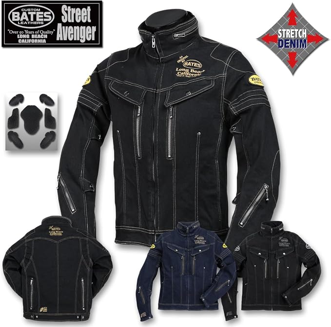 即日発送‼️未使用‼️BATES Street Avenger ジャケット Amazon.co.jp: BATES SA-D2315 Street Avenger Stretch Denim Jacket