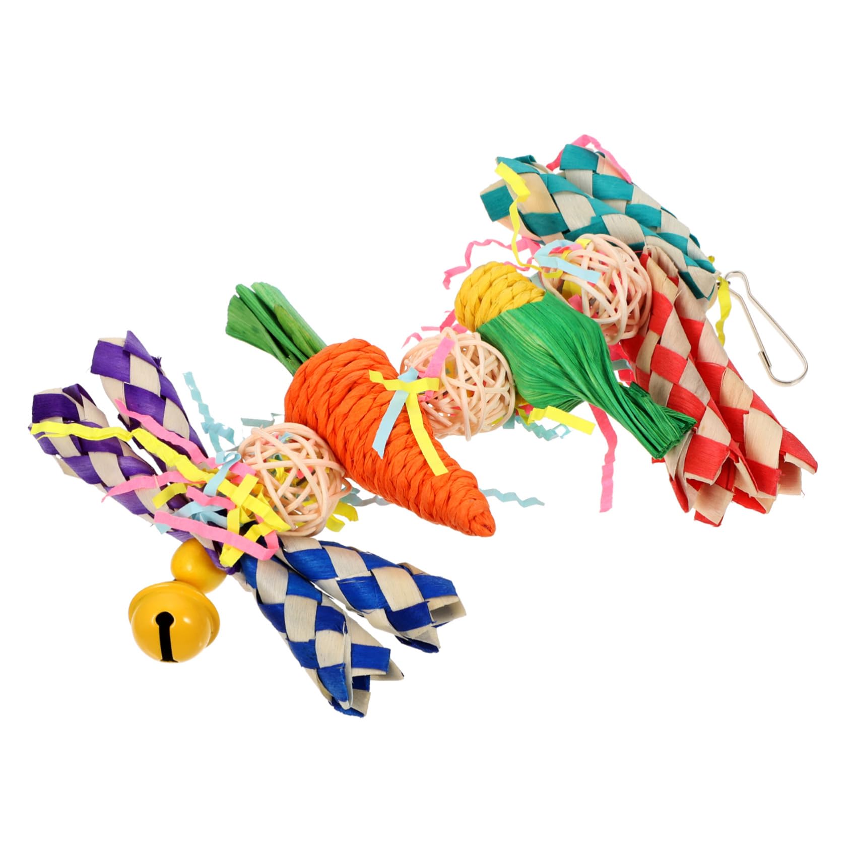 BESPORTBLE 5pezzi Giocattolo Da Masticare Per Pappagalli Accessorio Per Cage Decor e Salute Adatto Per Uccelli Di Piccole e Medie Promuove Attività Fisica e Benessere