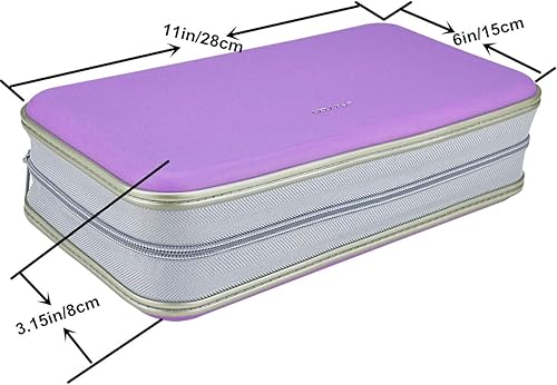 Miniatura 30 de Cartera para CD y DVD, capacidad de 96 pulgadas, resistente, resistente, almacenamiento de DVD, carcasa dura, soporte para disco de CD, funda de