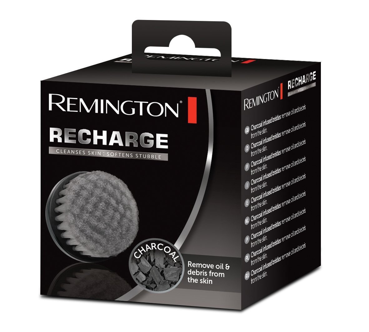 Remington szczoteczka zamienna z węglem drzewnym, do szczoteczki do oczyszczania twarzy Remington Recharge FC1500, SP-FC9