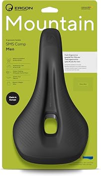 Ergon SMS Mens Bike Saddle Ergonomic Bicycle Seat for MTB, Trail & All-Mountain Riding