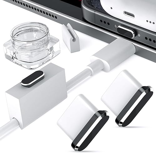 USB C Auti Dust Plug for iPhone 15 Pro Max 2 Pack Dust Plugs Type C Charging Port Protector Cover Cap with Case for Google Pixel 8 Pro 7 6 7a 6a